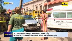 Accidente de ambulancia de la policía - ABC Noticias - ABC Color
