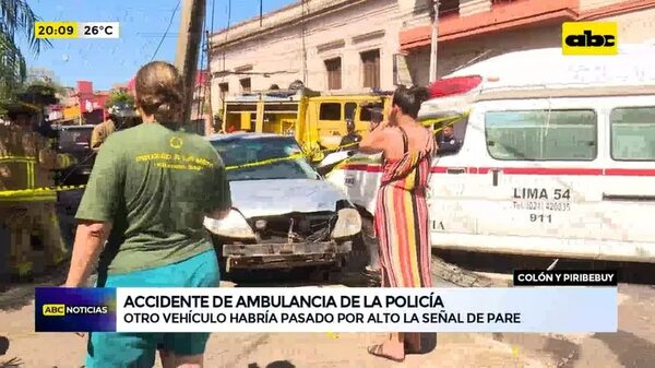 Accidente de ambulancia de la policía - ABC Noticias - ABC Color