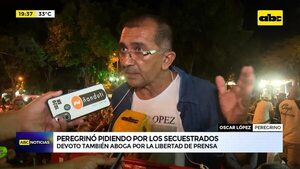 Peregrinó pidiendo por los secuestrados - ABC Noticias - ABC Color