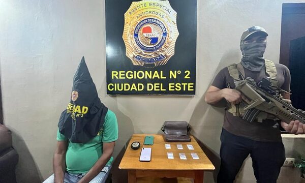 Detienen a un presunto distribuidor de drogas en la ciudad de Hernandarias – Diario TNPRESS