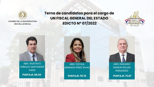 Diario HOY | Terna para la Fiscalía general ya fue remitida al Ejecutivo