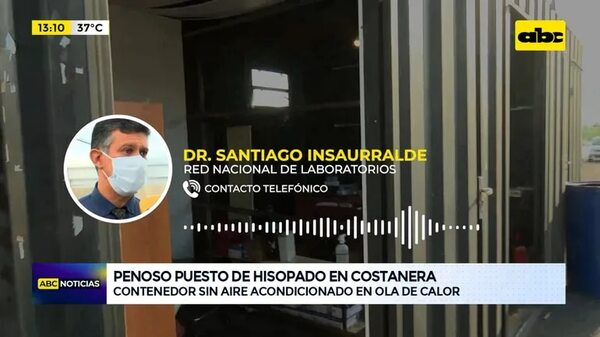 Penoso puesto de hisopado en Costanera - ABC Noticias - ABC Color