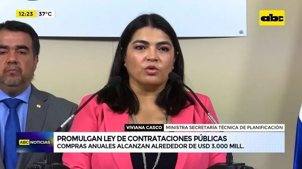 Promulgan ley de Contrataciones Públicas - ABC Noticias - ABC Color