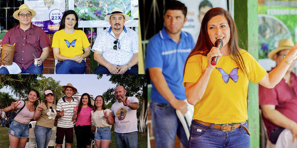 DEL PILAR VÁZQUEZ RECIBE MASIVO APOYO DE OTROS DISTRITOS DEL DEPARTAMENTO