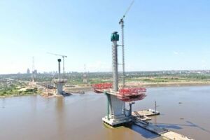Puente Héroes del Chaco alcanza 75% de avance