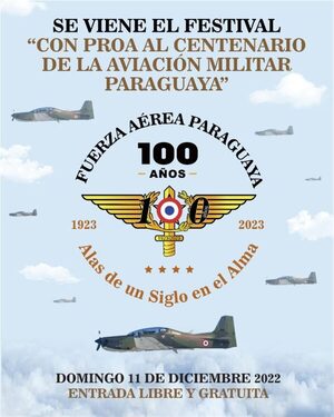 Fuerza Aérea Paraguaya inicia festejos por sus 100 años con evento para toda la familia