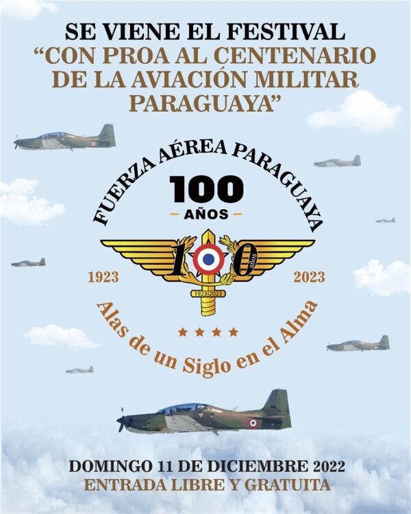 Fuerza Aérea Paraguaya inicia festejos por sus 100 años con evento para toda la familia