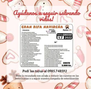 “Ayúdanos a seguir salvando vidas”, Mymba UNI oferta su gran rifa de fin de año
