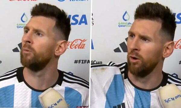 (VIDEO)Momento caliente: Messi trató de bobo a delantero de Países Bajos