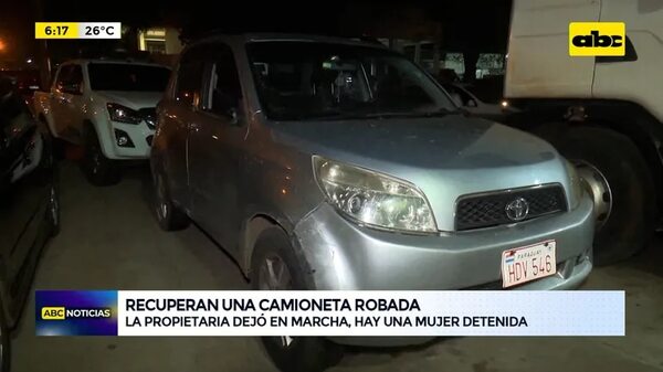 Recuperan una camioneta robada en un descuido - ABC Noticias - ABC Color