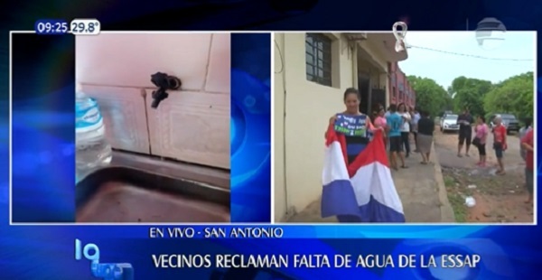 Vecinos de San Antonio reclaman la falta de agua