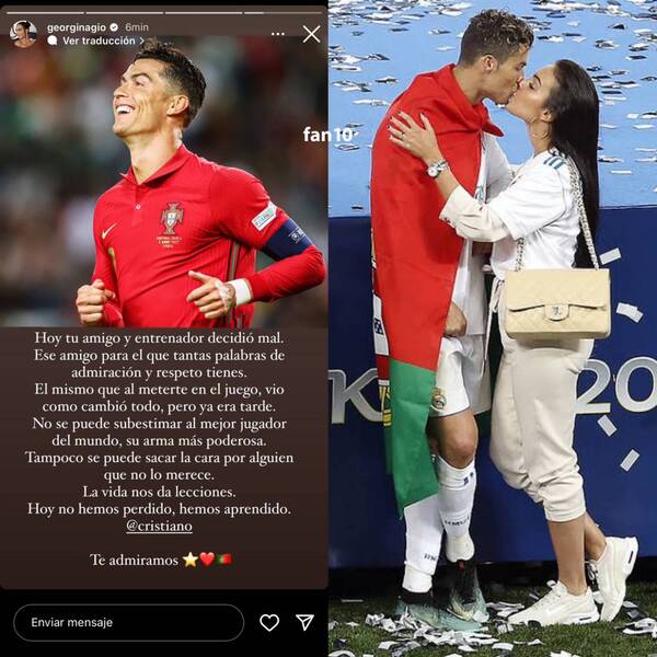 La doña de Cristiano Ronaldo tiroteó contra el DT de Portugal