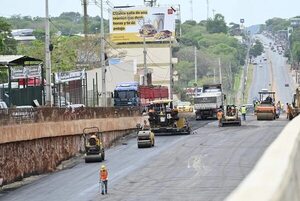 Tres Bocas: se inició el asfaltado del túnel, pero la obra aún no terminará - Economía - ABC Color