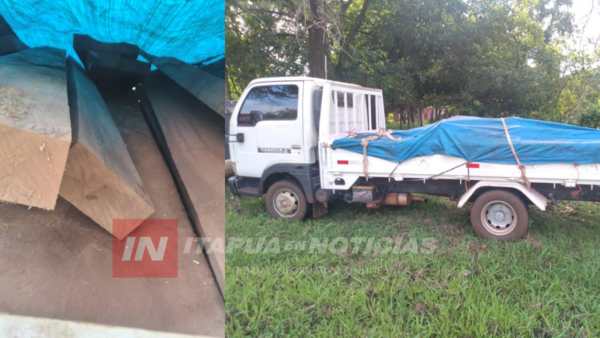 INCAUTAN CAMIÓN CON MADERAS NATIVAS EN MAYOR OTAÑO