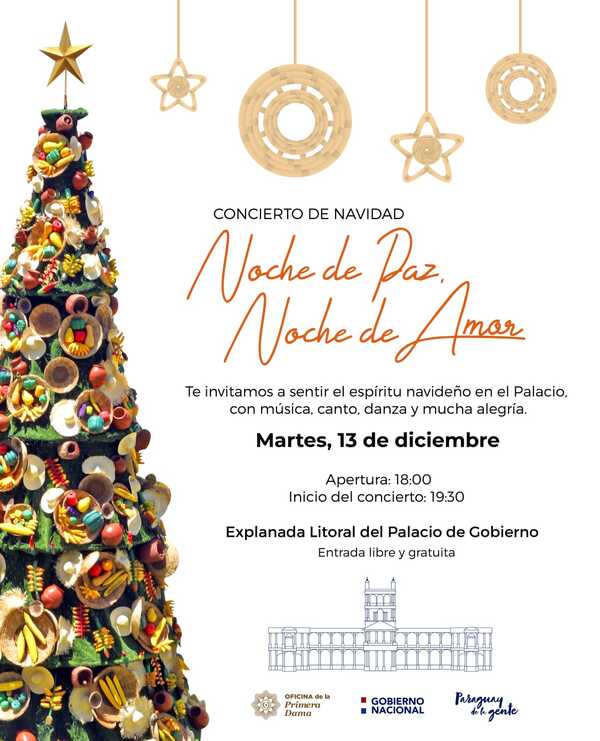 Primera Dama invita al Gran Concierto de Navidad en el Palacio de Gobierno - .::Agencia IP::.
