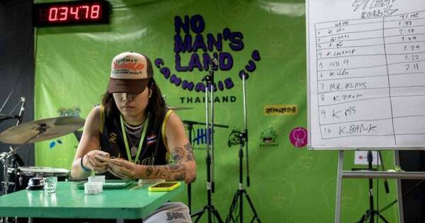 La Nación / Insólita competencia: en Tailandia hacen concurso del liado más rápido de porro