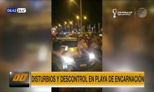 Disturbios y descontrol en playa de Encarnación - Paraguaype.com