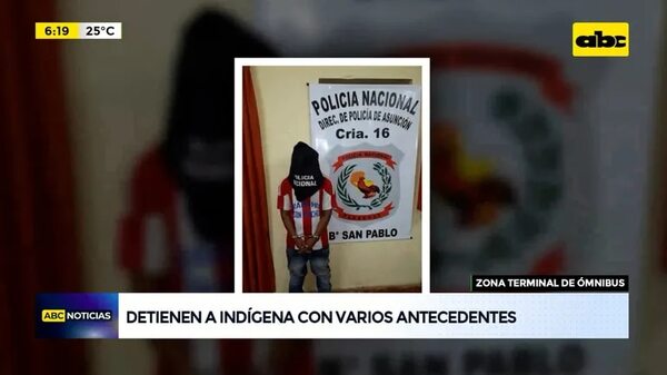Detienen a indígena tras robo domiciliario - ABC Noticias - ABC Color