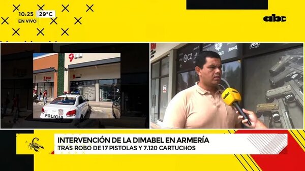 Intervención de la DIMABEL en Armería - ABC Noticias - ABC Color