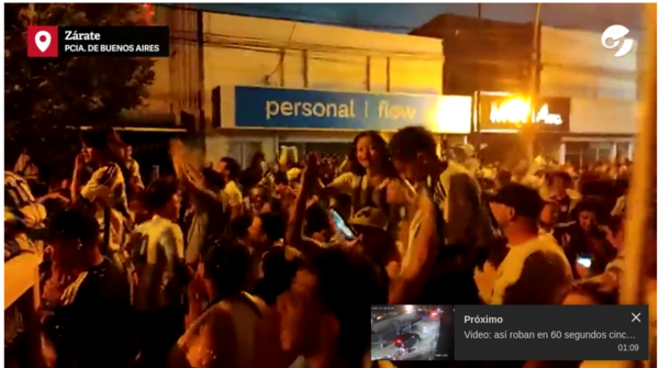 Comerciante murió tras ver como rompieron su heladería tras los festejos por el triunfo de Argentina ra’e