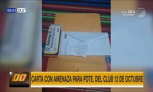 Envían carta con amenaza para presidente del Club 12 de Octubre - Paraguaype.com