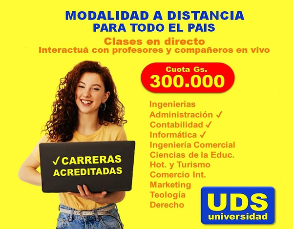 UDS ofrece “carreras a distancia” que no están habilitadas por el CONES - La Clave