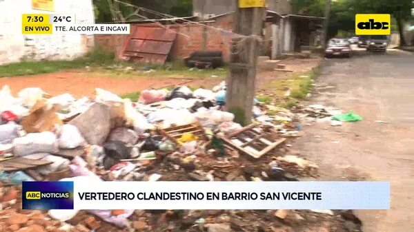 Vertedero clandestino en Barrio San Vicente - ABC Noticias - ABC Color