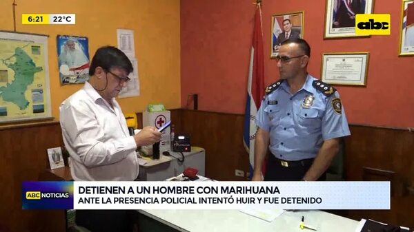 Detienen a un hombre con marihuana - ABC Noticias - ABC Color