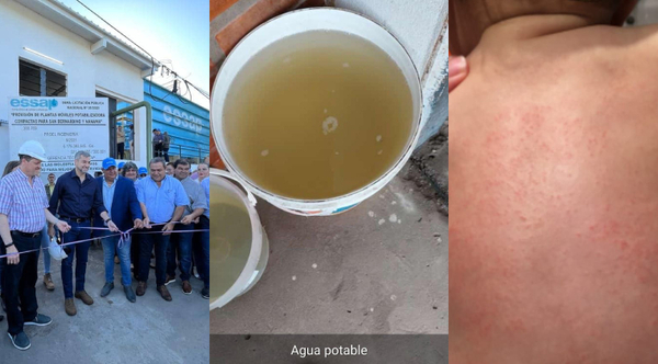 Diario HOY | Otra más de la Essap: agua sucia en Nanawa, a días de inaugurarse nueva planta