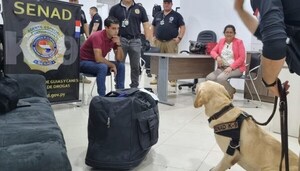 SENAD detuvo a joven con cocaína impregnada en toallas y pretendía viajar a Filipinas