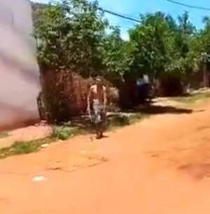 [VIDEO] Preso kue fue detenido por amenazar al rollo en plena calle luqueña