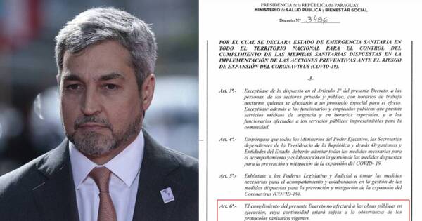 La Nación / Abdo exceptuó obras públicas en decretos de la pandemia, en coincidencia con “crecimiento” de su empresa de asfalto