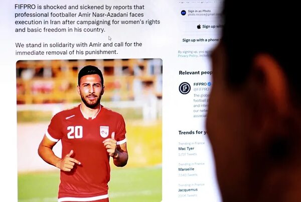 Conmoción por riesgo de pena de muerte a futbolista iraní - Fútbol Internacional - ABC Color