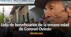 LISTA DE BENEFICIARIOS DEL PROGRAMA DE PENSIÓN PARA LA TERCERA EDAD CORONEL OVIEDO - OviedoPress