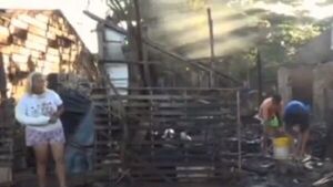 Incendio en 3 viviendas de Asunción y una mujer queda herida