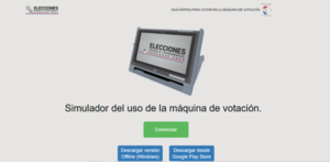 Diario HOY | Voto electrónico: electores pueden practicar el sufragio mediante el simulador