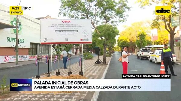 Palada inicial de obras - ABC Noticias - ABC Color