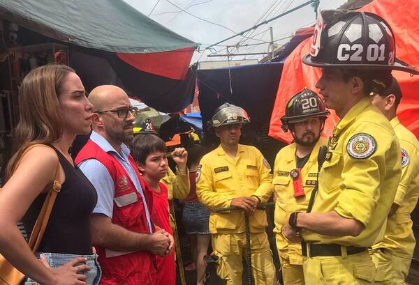 Diario HOY | Durante recorrido en el Mercado 4, constatan falencias para prevenir incendios