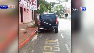 Conductor se fuga con cepo puesto en Encarnación