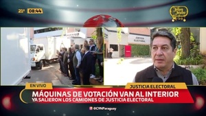 Máquinas de votación van al interior - C9N