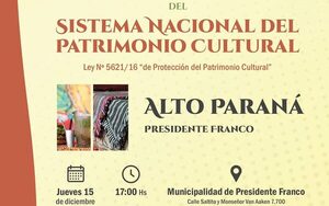 Buscan protección de patrimonios culturales