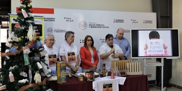 Salud lanza campaña contra el uso de pirotecnia