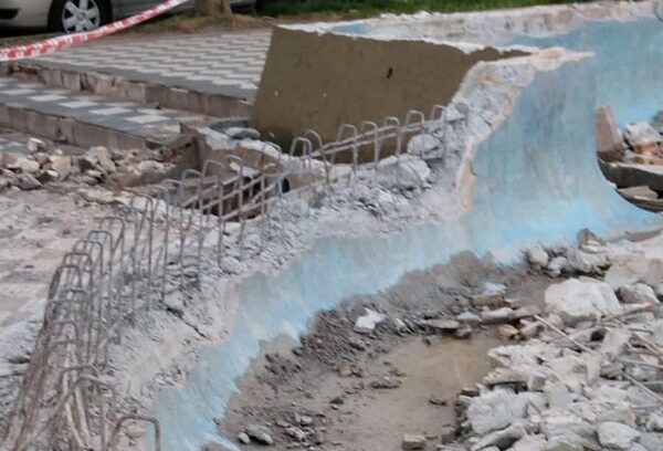 Diario HOY | Demuelen fuente de plaza Juan de Salazar, pero buscan recuperar diseño original