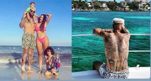 Pelotero de Libertad disfruta de sus vacaciones junto a su familia
