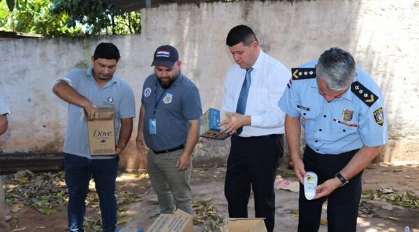 Confiscan cosméticos de contrabando por G. 100 millones