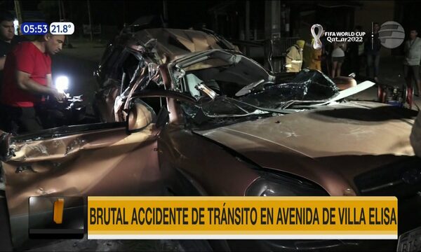 Brutal accidente de tránsito en Villa Elisa | Telefuturo