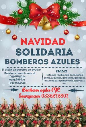 Bomberos Voluntarios Azules organizan "Navidad Solidaria" - Radio Imperio