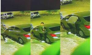 [VIDEO] Así "tortolean" un vehículo en Lambaré