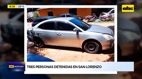 Tres personas detenidas en San Lorenzo - ABC Noticias - ABC Color