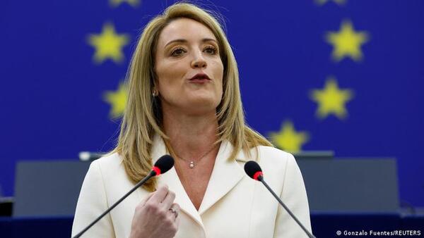 Presidenta de Parlamento Europeo anuncia "amplia reforma" tras escándalo de sobornos